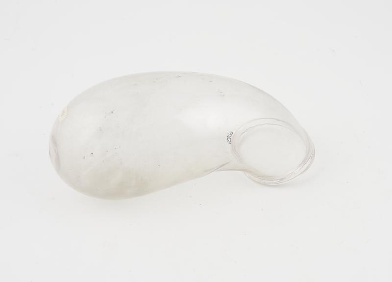 Glass urinal for male child, English, 1880-1940