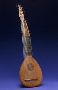 Theorbo, a stringed musical instrument | Science Museum Group Collection