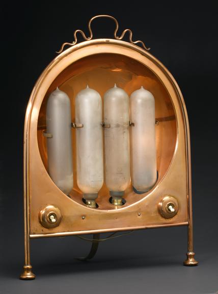 Electric fire using heat lamps, c. 1910