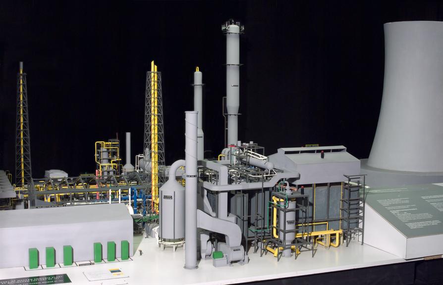 Model of ICI Billingham 'Ammonia Four' Ammonia synthesis plant