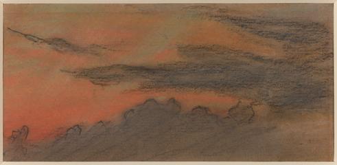 Sunset and afterglow, Krakatoa, 9 November 1883.