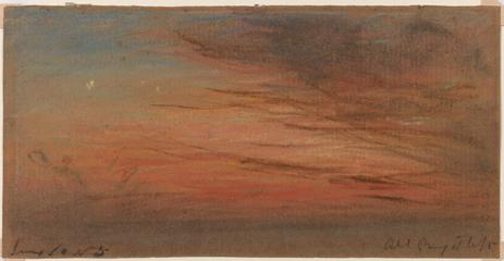 Ten sky sketches by William Ascroft