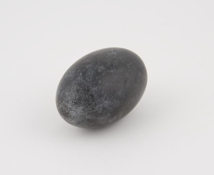 Soapstone egg, possibly a charm, perhaps Indian, 1801-1900