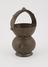 Food container, engraved brass, Indian, 1801-1900