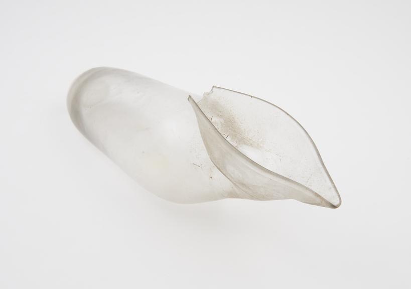 Glass, bottle-shaped female urinal, Europe, 1801-1900