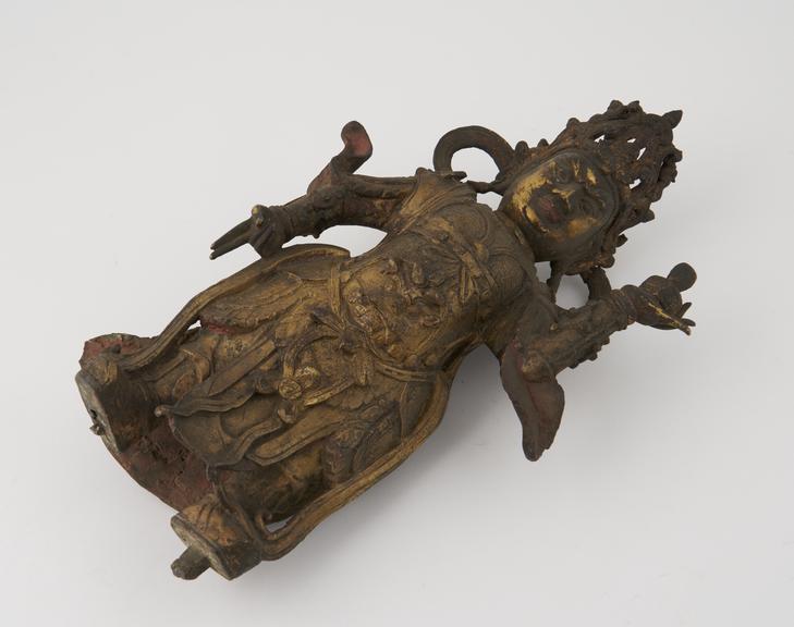 Hollow bronze figure of Bishamon, one of 7 gods of happiness