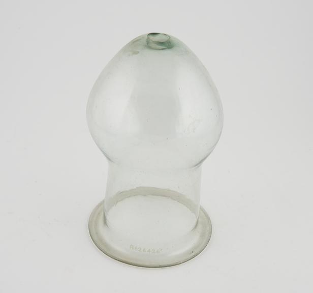 Glass urinal or matula, European, 19th century