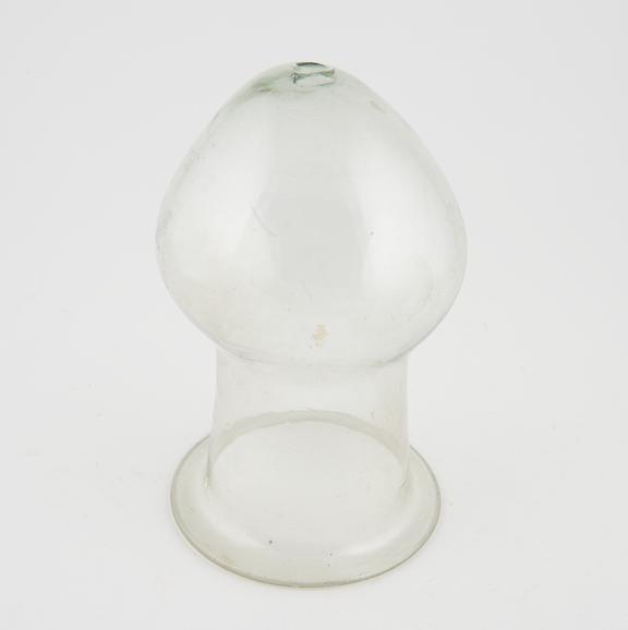 Glass urinal or matula, European, 19th century