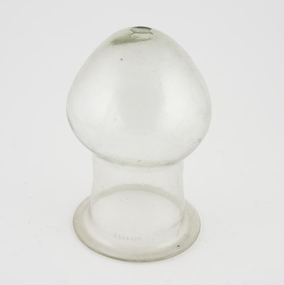 Glass urinal or matula, European, 19th century