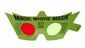 A pair of anaglyph 3D glasses called Magic Mystic Glasses for