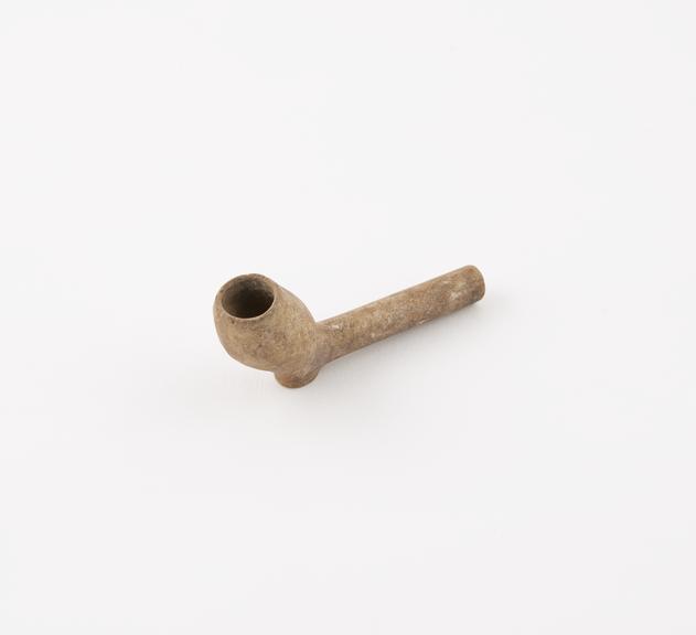 Clay tobacco pipe, incomplete, part of stem missing