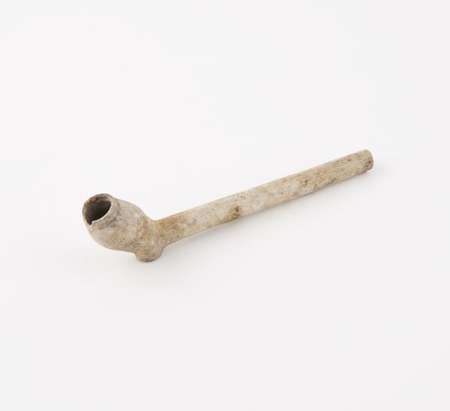 Clay tobacco pipe, incomplete, part of stem missing