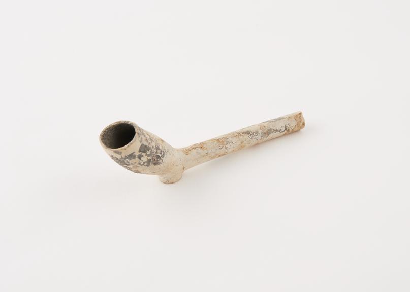 Clay tobacco pipe, incomplete, part of stem missing