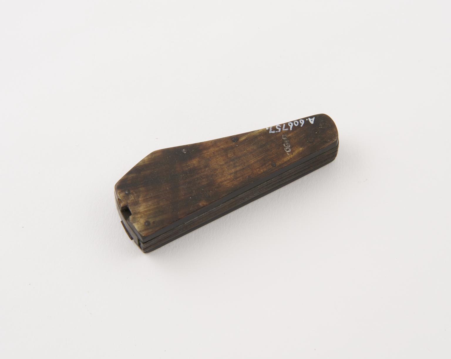 Fleam Examples Metal three bladed fleam | Science Museum Group Collection