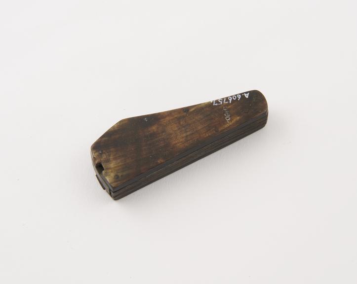 Metal three bladed fleam, probably veterinary, by Greaves