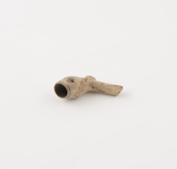 Clay tobacco pipe, incomplete, part of stem missing