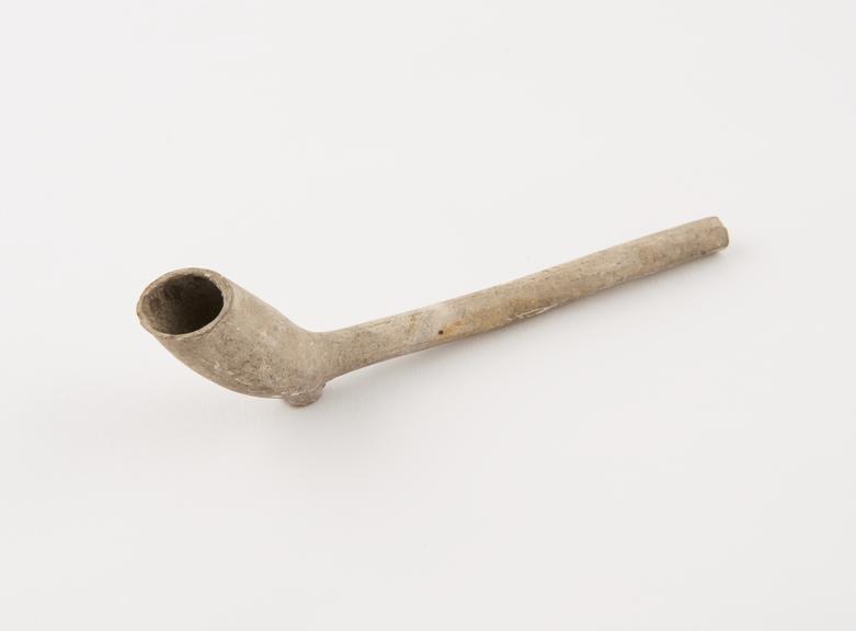 Clay tobacco pipe, incomplete, part of stem missing