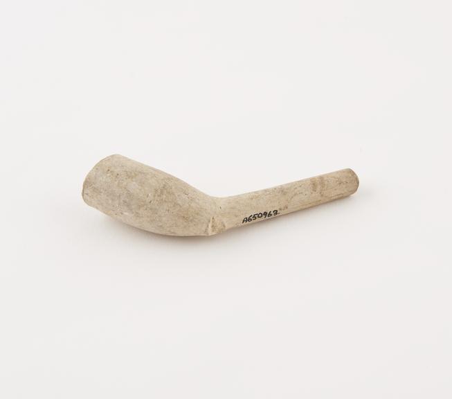 Clay tobacco pipe, incomplete, part of stem missing