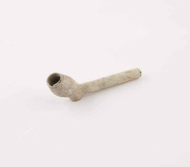 Clay tobacco pipe, incomplete, part of stem missing