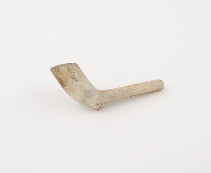 Clay tobacco pipe, incomplete, part of stem missing