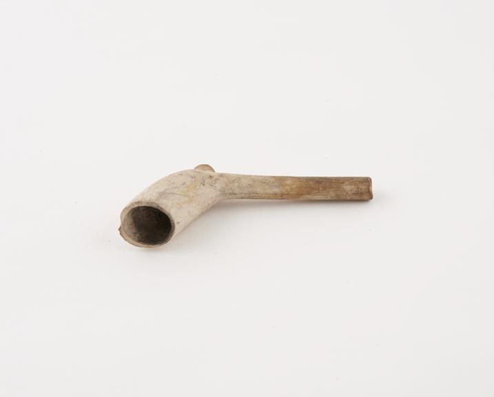 Clay tobacco pipe, incomplete, part of stem missing