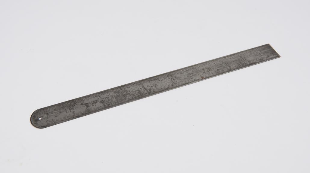 12 inch rule, no 3920, property of RAE inspection department