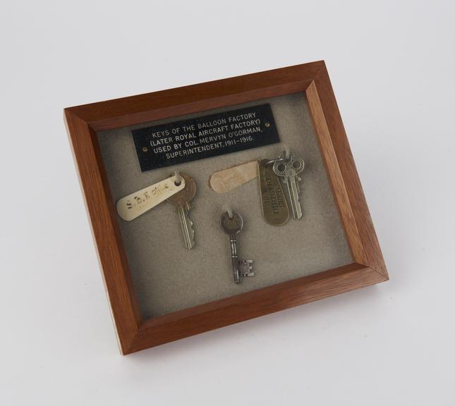 Original keys of the Balloon Factory, used by Col