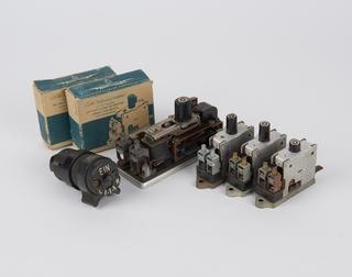 Seven of fourteen relays and circuit breakers