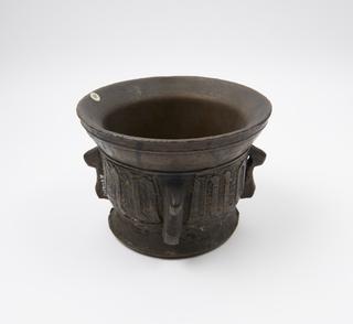 Heavy bronze mortar
