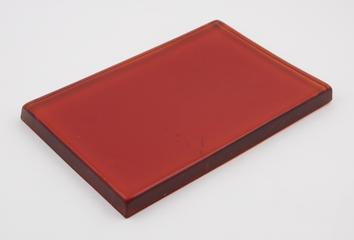 Slabs of cast glass, 12" x 8" x 1", 1968