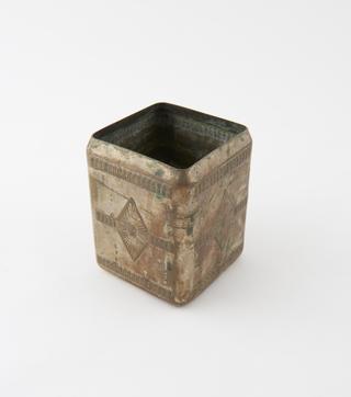 Silver plated tobacco tin