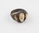 Metal finger ring, possibly a betrothal and amulet ring