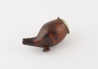 Wooden pipe bowl