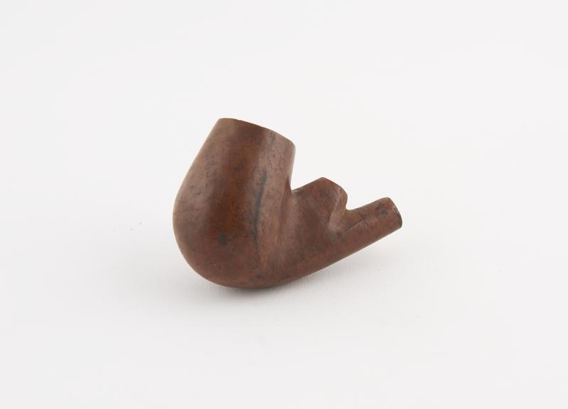 Briar tobacco pipe, bowl only with acute angle socket, European