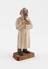 Wooden statue depicting a psychiatrist, German