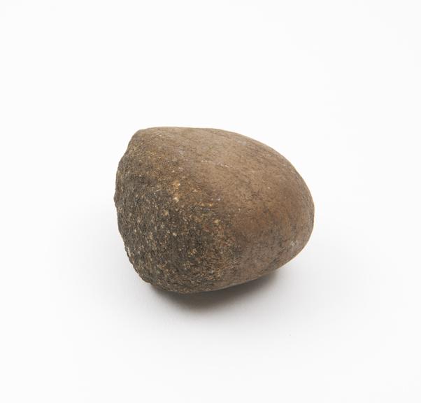 Roughly triangular stone pounder