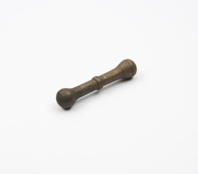 Small brass pestle, European, 1601-1850