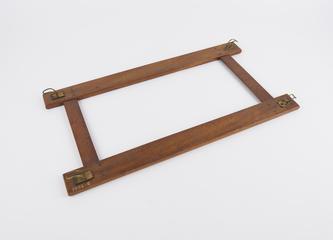 Part of model of a square brougham carriage