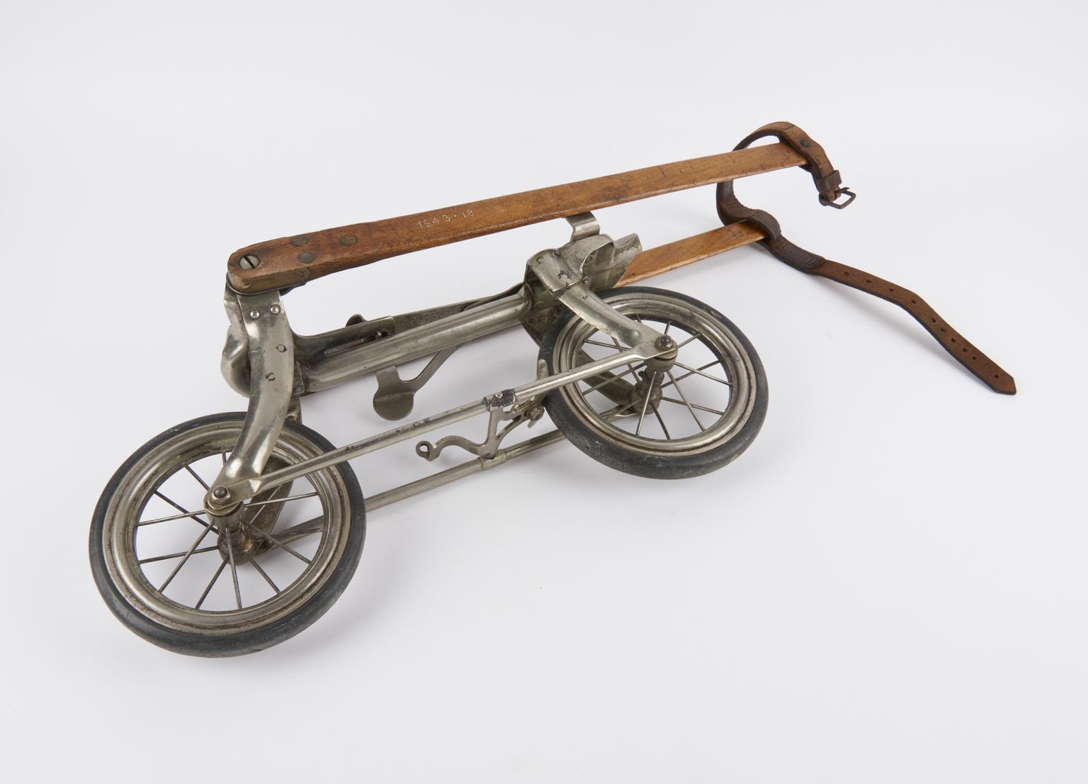 One of a pair of Ritter road skates, 1896