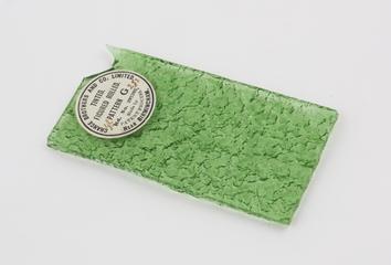 Green Tinted Rolled Glass, Chance Brothers Ltd, 1897-1938