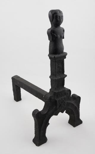 Fire dog with half-female figure