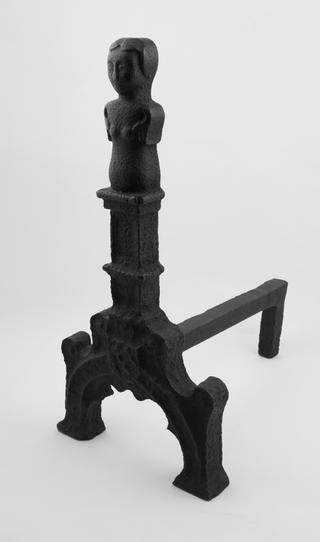 Fire dog with half-female figure