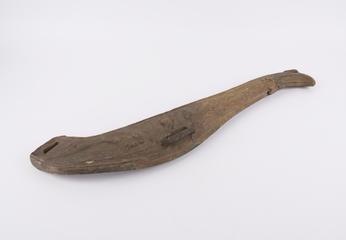 Wooden collar for horse-drawn sleigh
