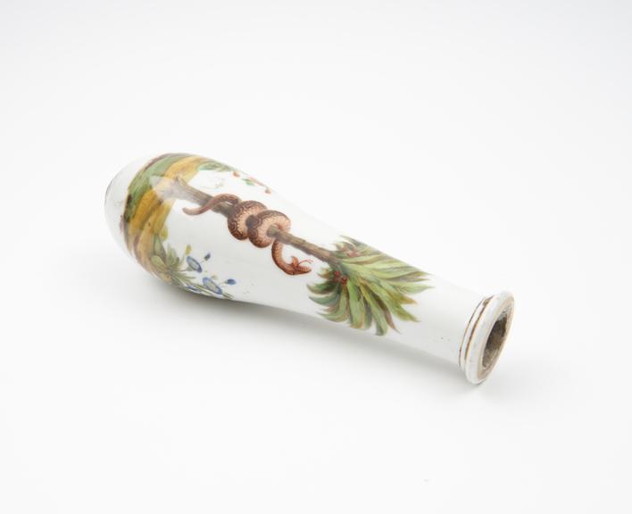 Pottery handle, possibly from a pestle