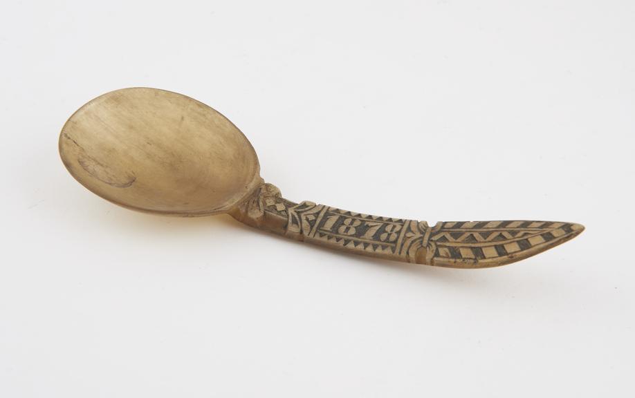 Horn spoon, European 1878