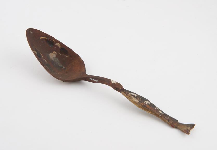 Wooden spoon, painted