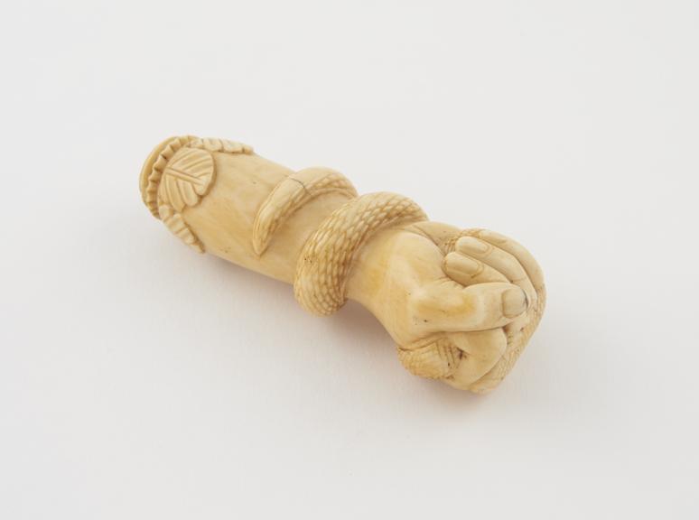 Ivory handle from a cane