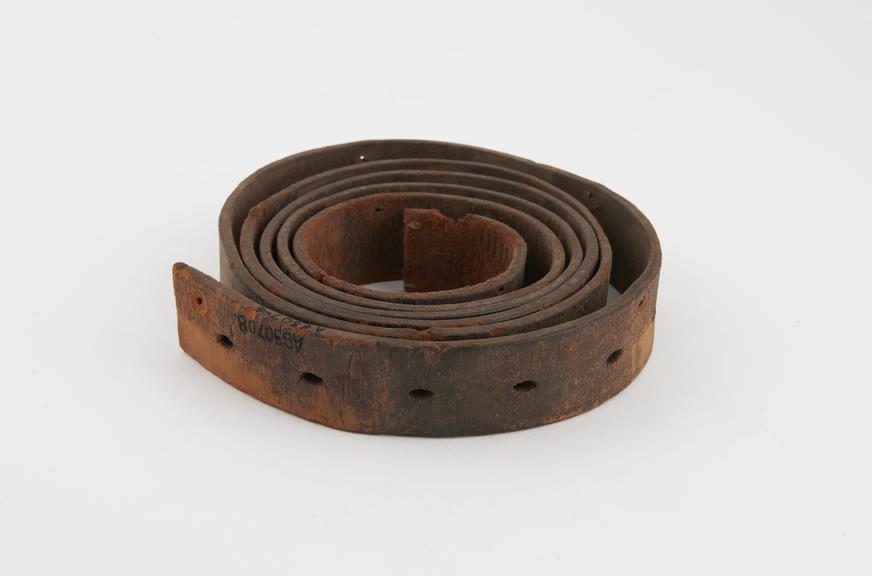 Leather belt, European, 1801-1950