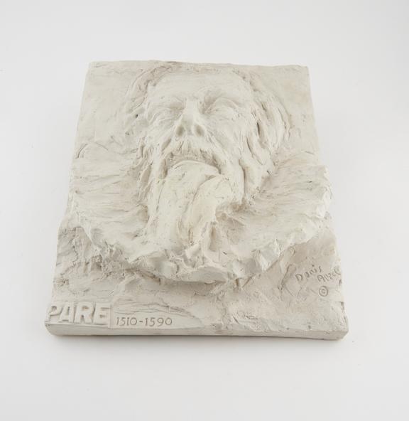 Relief plaque of Pare by Doris Appel, plaster of paris, 1958