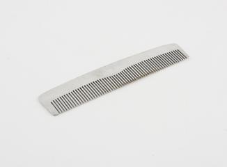 Silver metal comb made in Hong Kong